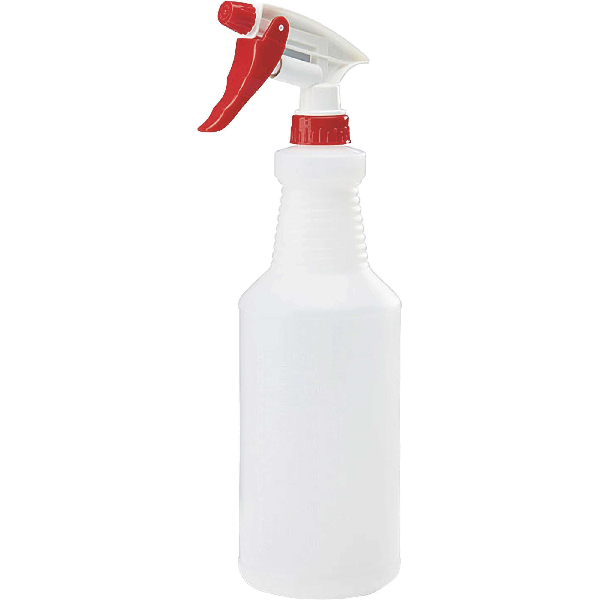 Sprayco Clear Spray Bottle - 32 Oz., Adjustable Spray, Dilution Scale, Model# P-32